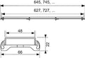 Tece Drainline grătar rigolă liniară 80 cm alb 600886