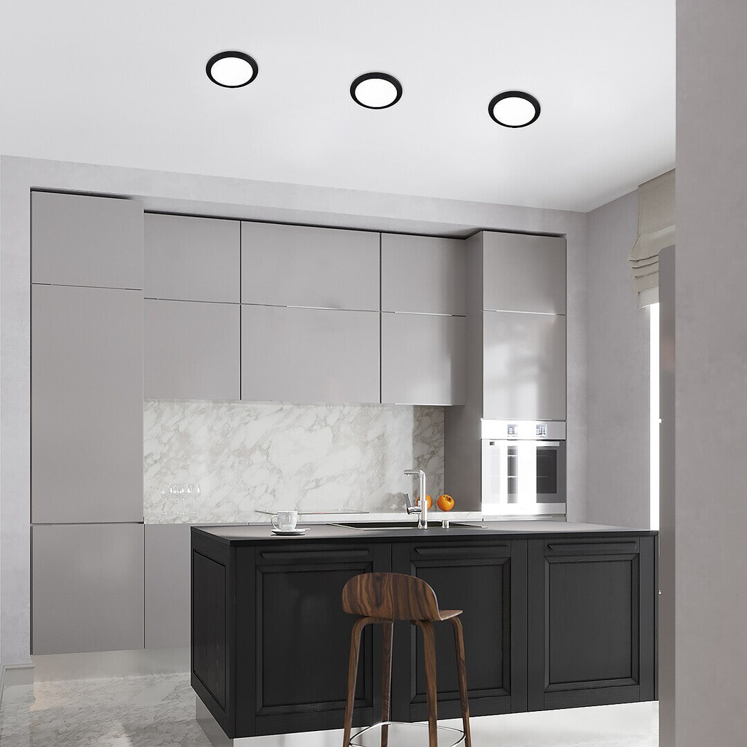 Recessed LED lighting fixture Rabalux LED/3W/230V d. 9 cm black