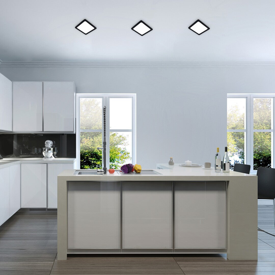 Recessed LED lighting fixture Rabalux LED/3W/230V 9x9 cm black