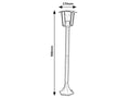 stalp exterior Taverna E27 1x MAX 15, negru