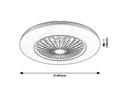Rabalux plafoniera Dalfon2 LED 48, negru