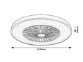 Rabalux plafoniera Dalfon2 LED 72, negru