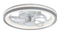 Rabalux plafoniera Fanricius LED 40, argintiu