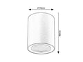 plafoniera LED Koven GU10 1x MAX 35, alb