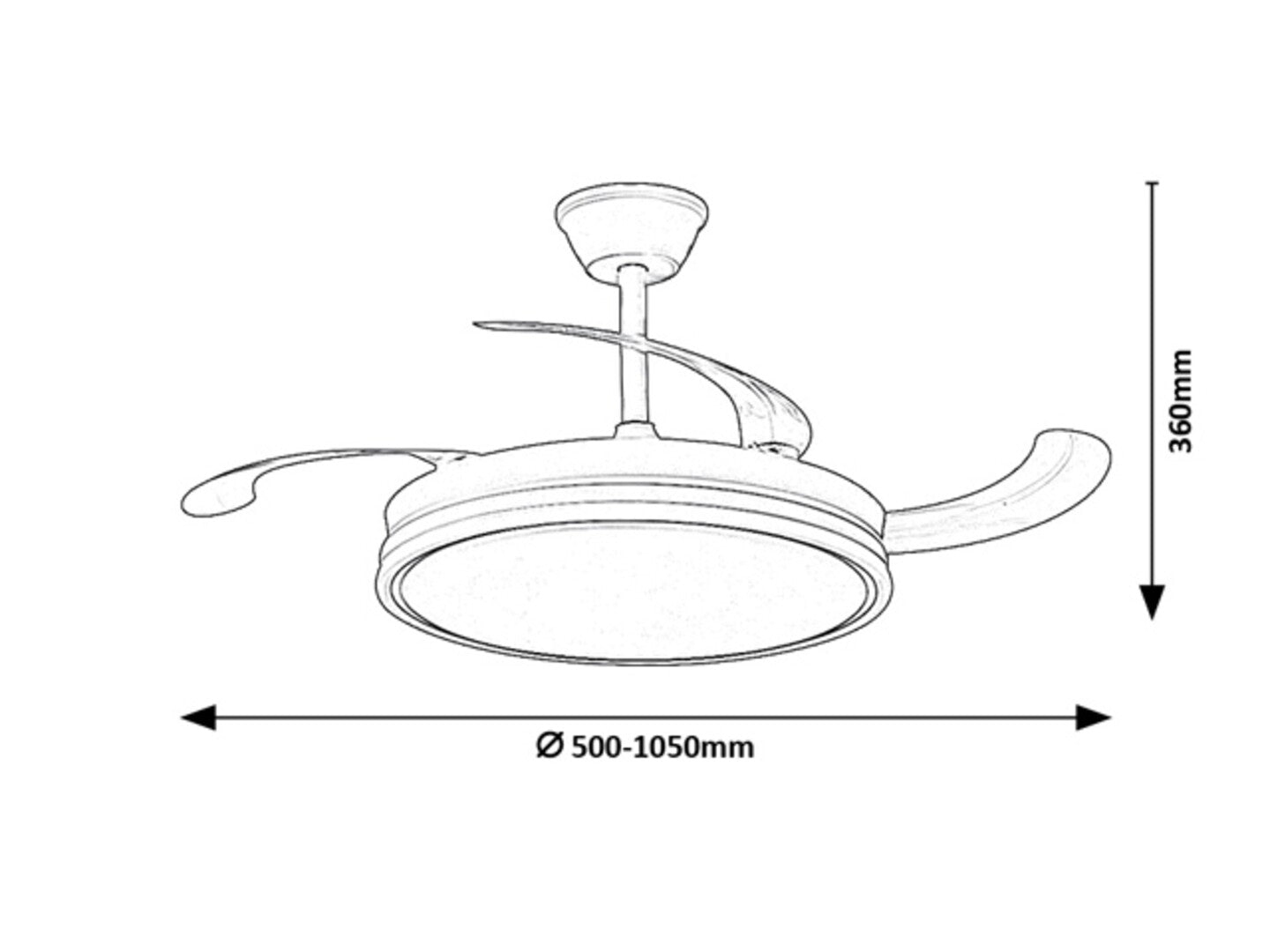 Rabalux plafoniera Fluara LED 60, alb