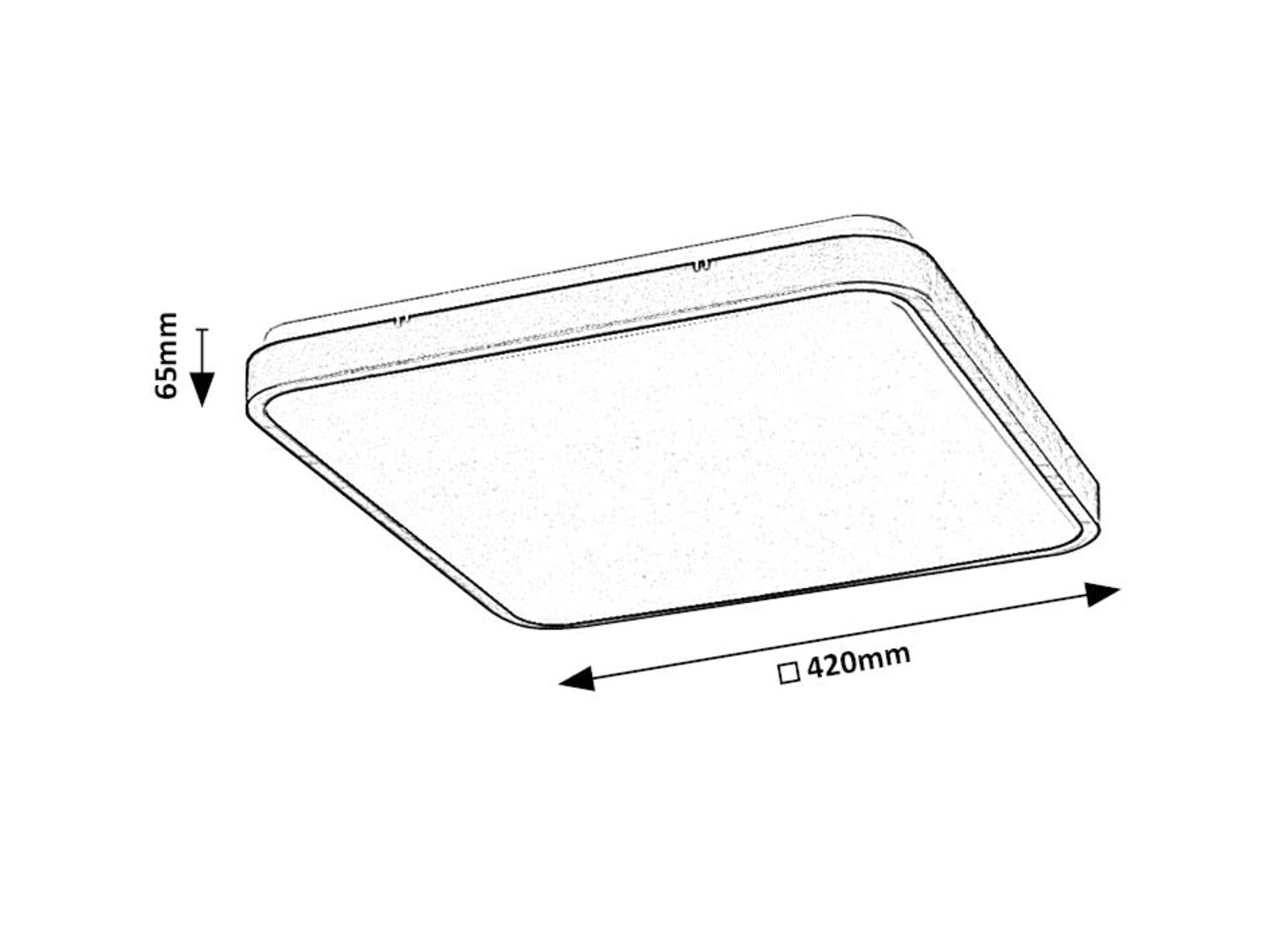 plafoniera LED Alenzo LED 36, alb