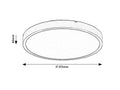 plafoniera LED Alenzo LED 24, alb