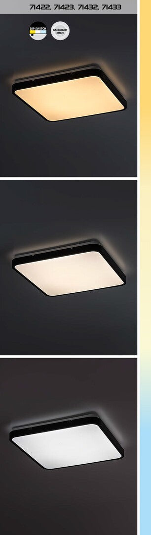 plafoniera LED Alenzo LED 24, negru