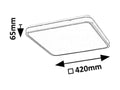 plafoniera LED Alenzo LED 36, negru