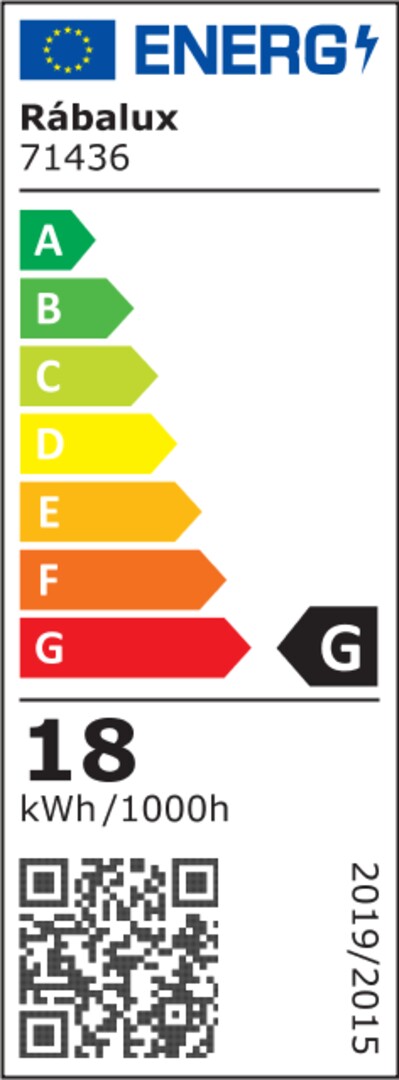 plafoniera LED Alenzo LED 18, negru