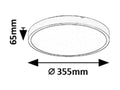 plafoniera LED Alenzo LED 24, negru