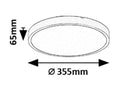 plafoniera LED Alenzo LED 24, negru