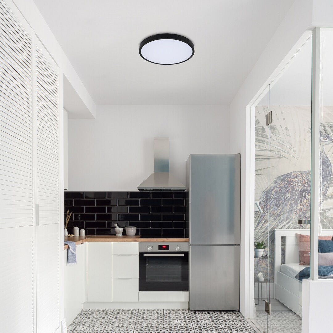 plafoniera LED Alenzo LED 24, negru