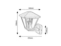 Aplica Paravento E27 1x MAX 40, negru