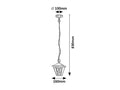 pendul Paravento E27 1x MAX 40, negru