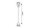stalp exterior Paravento E27 1x MAX 40, negru