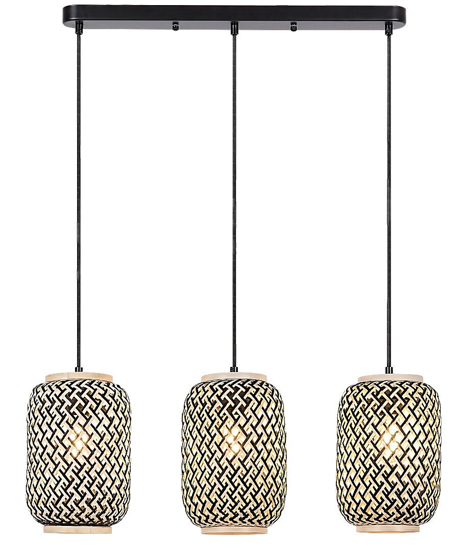 Pendul Adalla E27 3x MAX 40, negru mat Rabalux - imagine 2