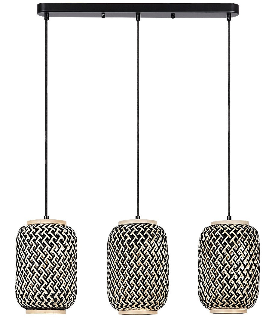 Pendul Adalla E27 3x MAX 40, negru mat Rabalux - imagine 3