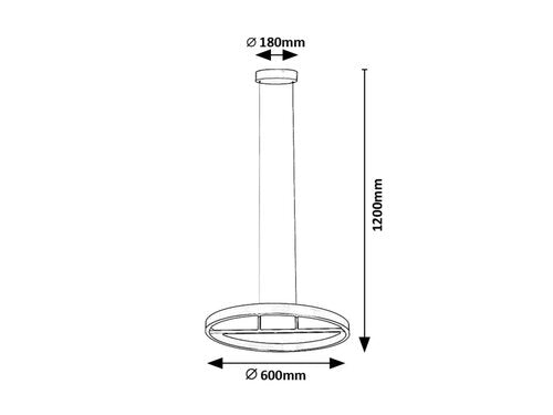 Lustră pe cablu Thric 42W/230V Rabalux - imagine 3