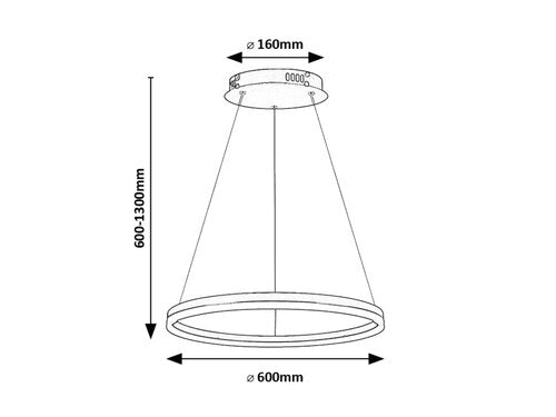Lustră pe cablu Isaure 35W/230V Rabalux - imagine 8