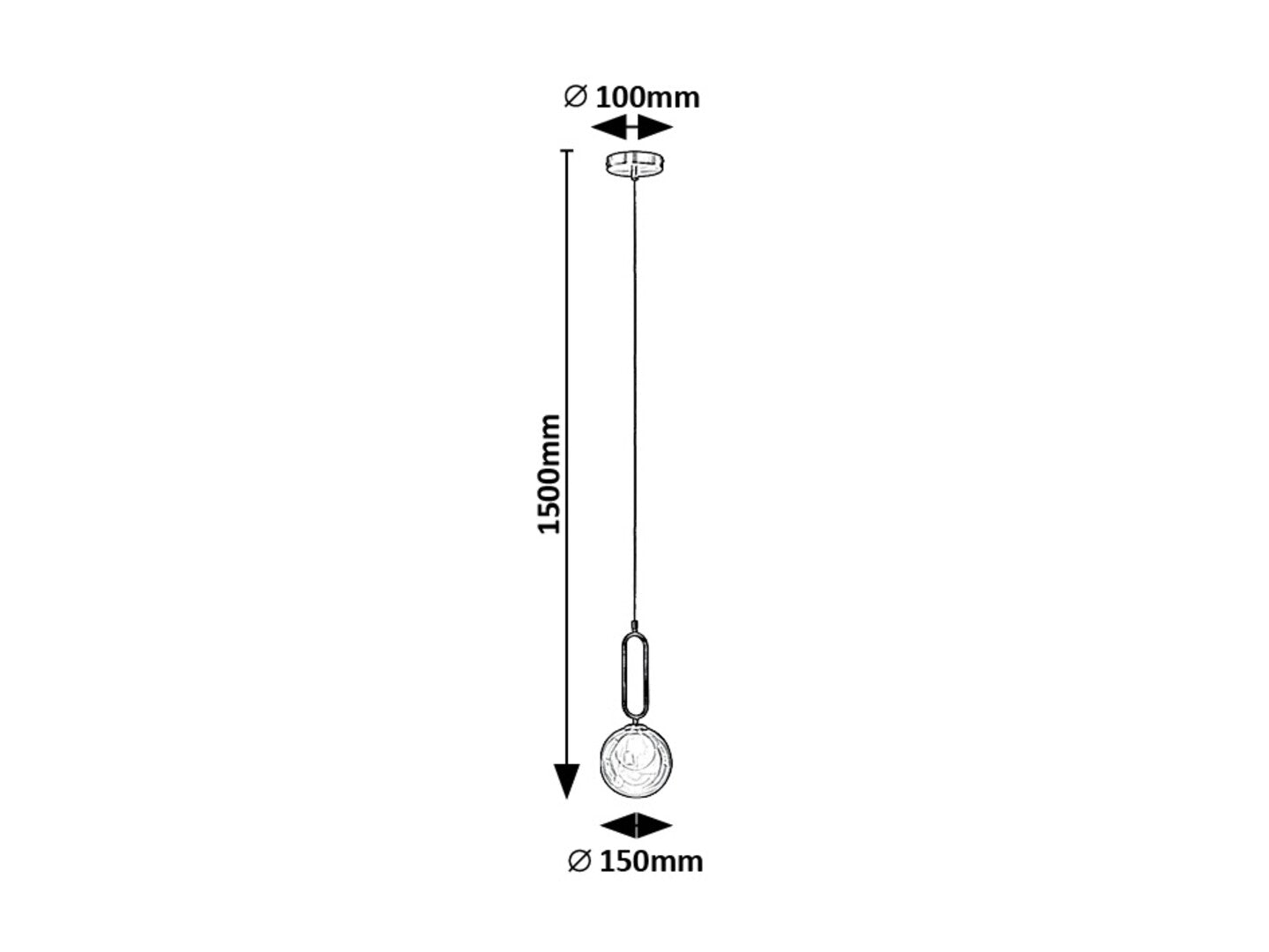 Pendul Rosehip G9 1x MAX 25, champagne Rabalux - imagine 6