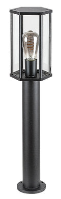 stalp exterior Dubrovnik E27 1x MAX 40, negru mat