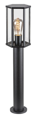 stalp exterior Dubrovnik E27 1x MAX 40, negru mat