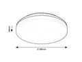plafoniera LED Pernik LED 24, negru