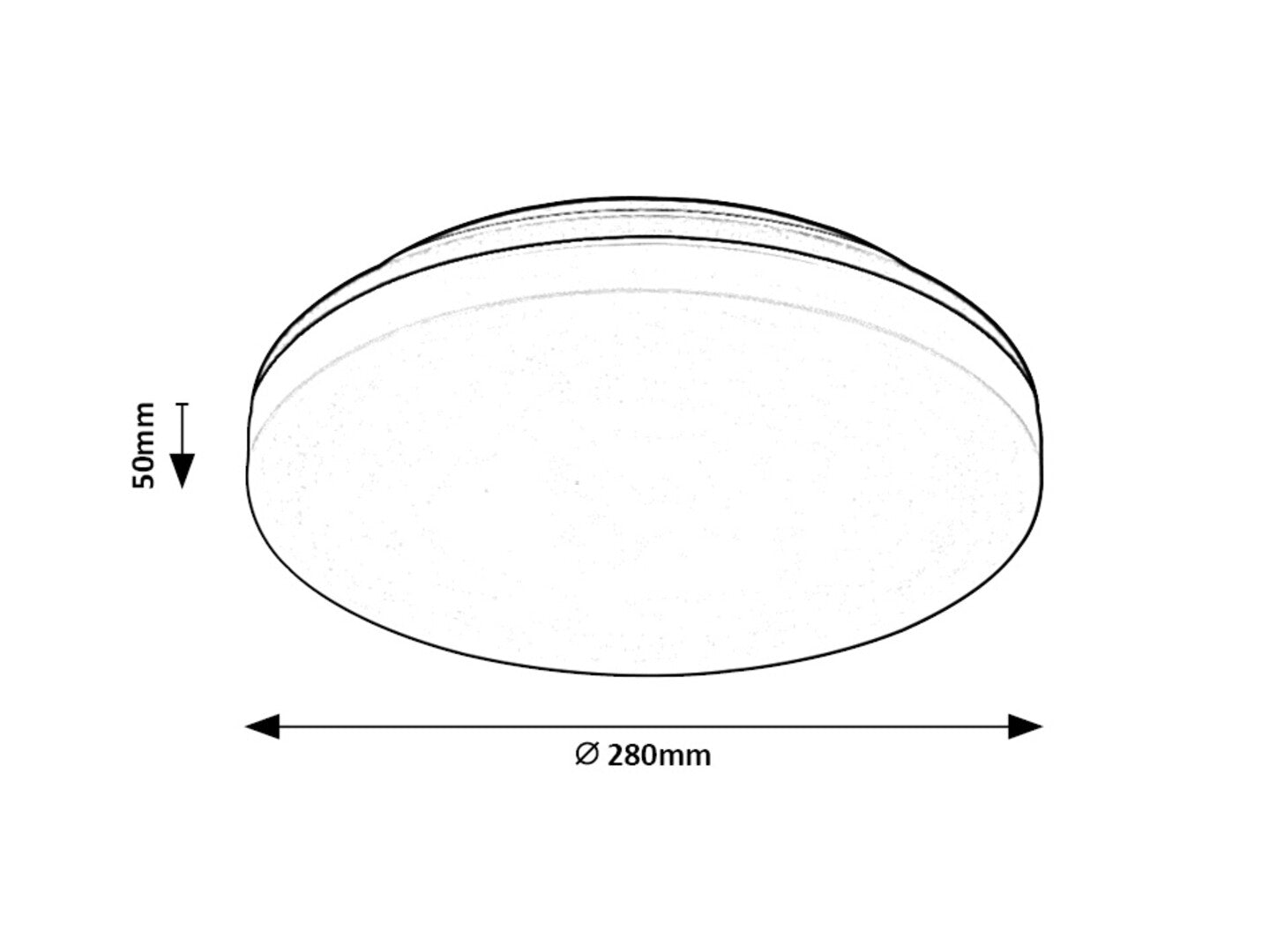plafoniera LED Pernik LED 24, negru