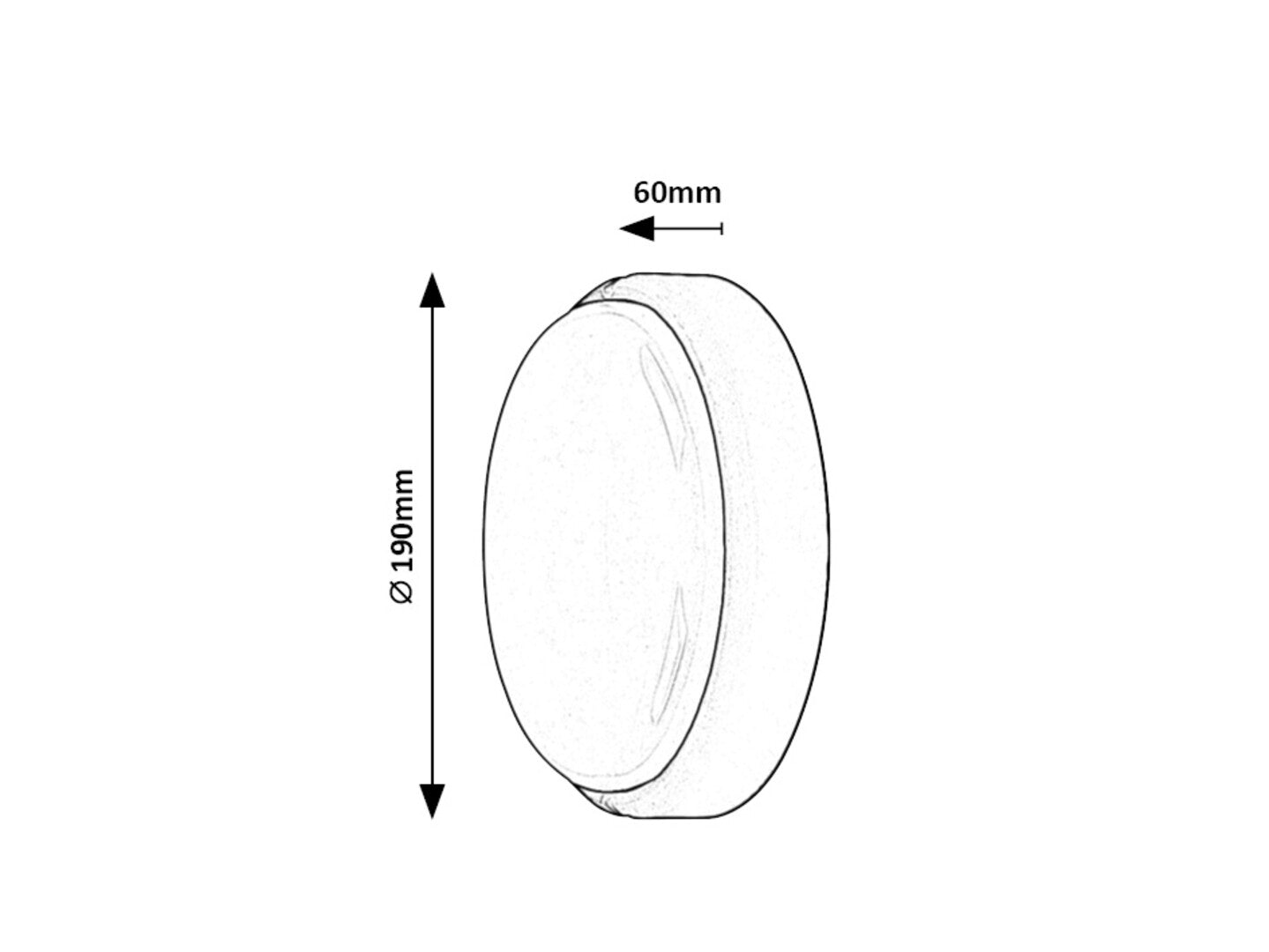 aplice exterior/ plafoniera de exterior Hort LED 15, alb