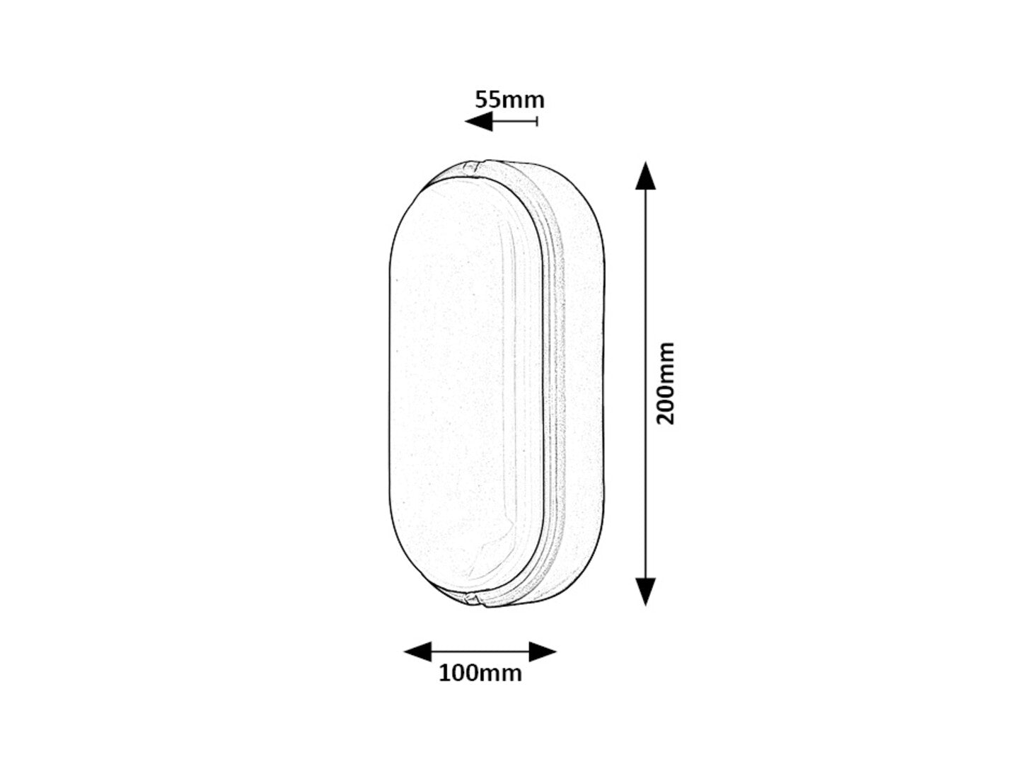 aplice exterior/ plafoniera de exterior Hort LED 15, alb
