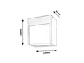 Aplica Balimo LED 12, alb mat