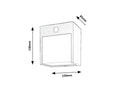 Aplica Balimo LED 12, negru mat