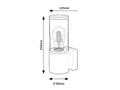Aplica Wellington E27 1x MAX 60, negru mat