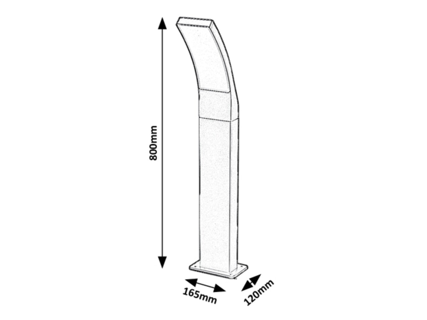 stalp exterior Palanga LED 12, antracit