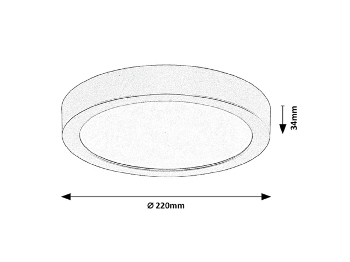 plafoniera LED Shaun Plus LED 24, alb