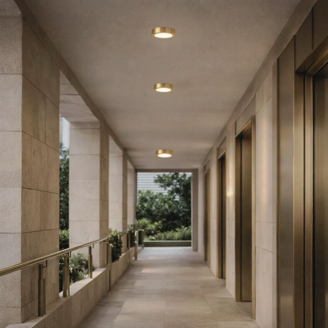 plafoniera LED Shaun Plus LED 7, auriu