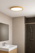 plafoniera LED Maurec LED 18, imitație de lemn