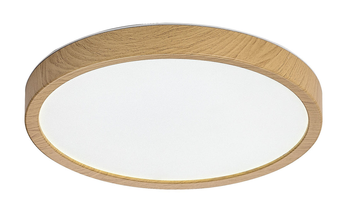 plafoniera LED Maurec LED 18, imitație de lemn