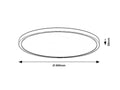 plafoniera LED Lautrec LED 24, maro