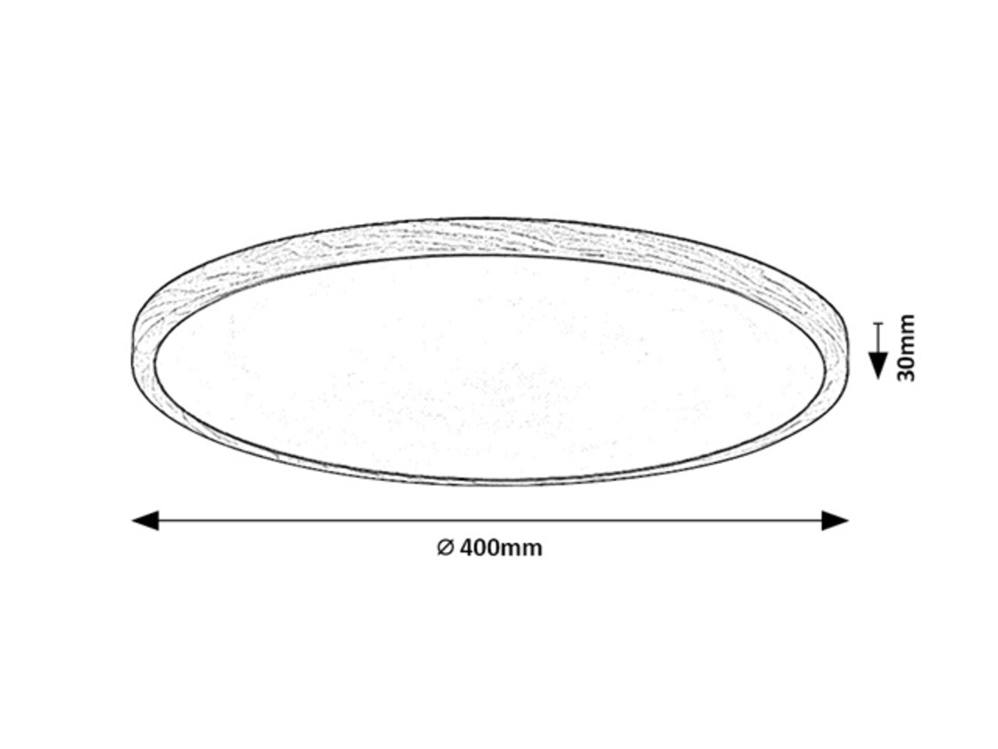 plafoniera LED Lautrec LED 24, imitație de lemn
