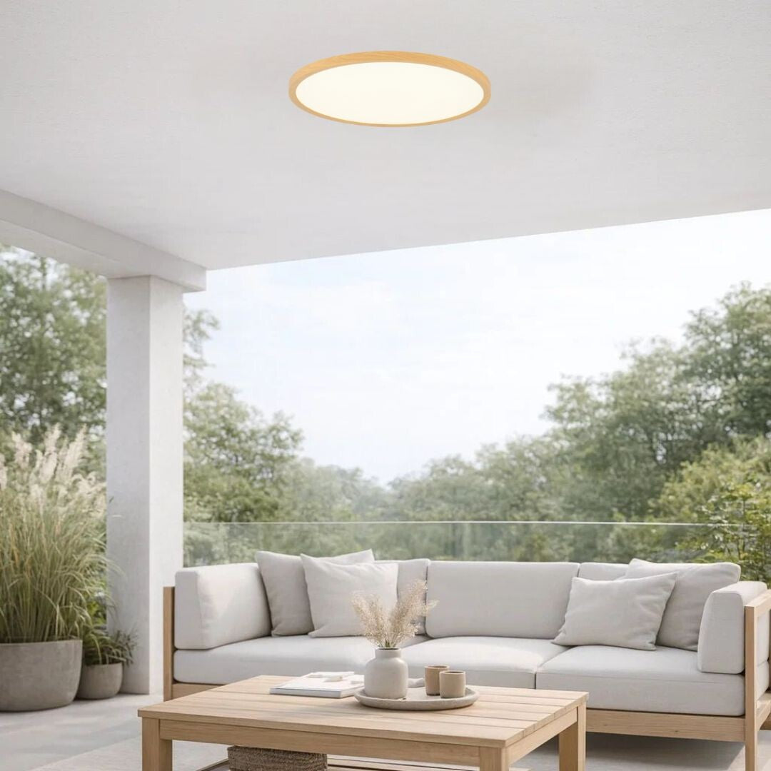plafoniera LED Lautrec LED 24, imitație de lemn