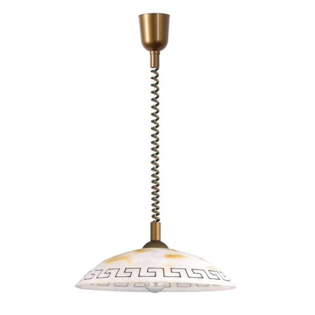 Pendul Rabalux 7640 Etrusco E27 1x MAX 60W Bronz Geam Alabastru Alb