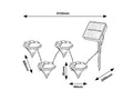 lampa solara Wigry LED 0,06, negru