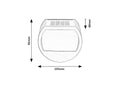 lampa solara Narmada LED 0,5, negru
