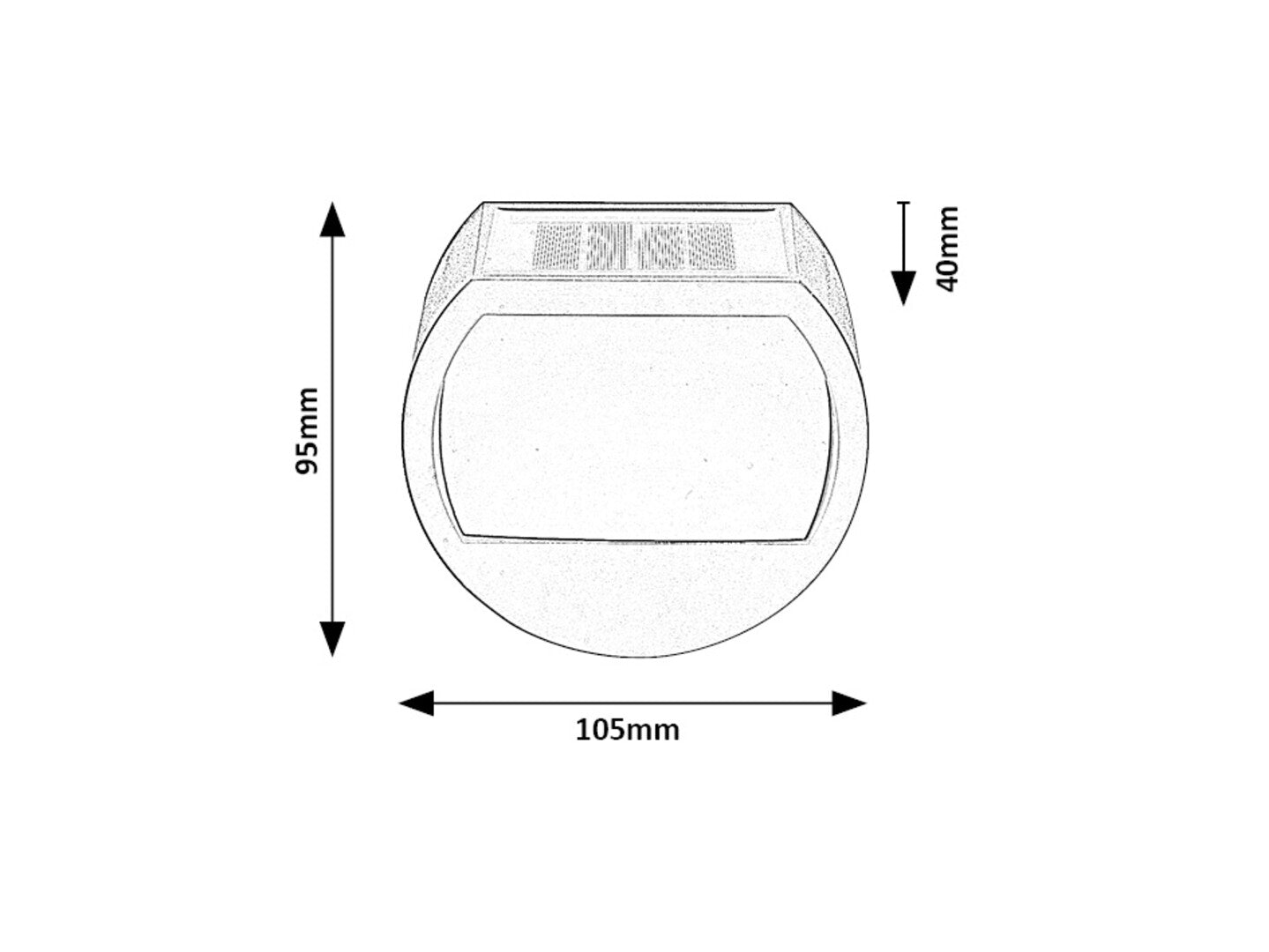 lampa solara Narmada LED 0,5, negru