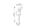 lampa solara Kelna LED 9,6, negru