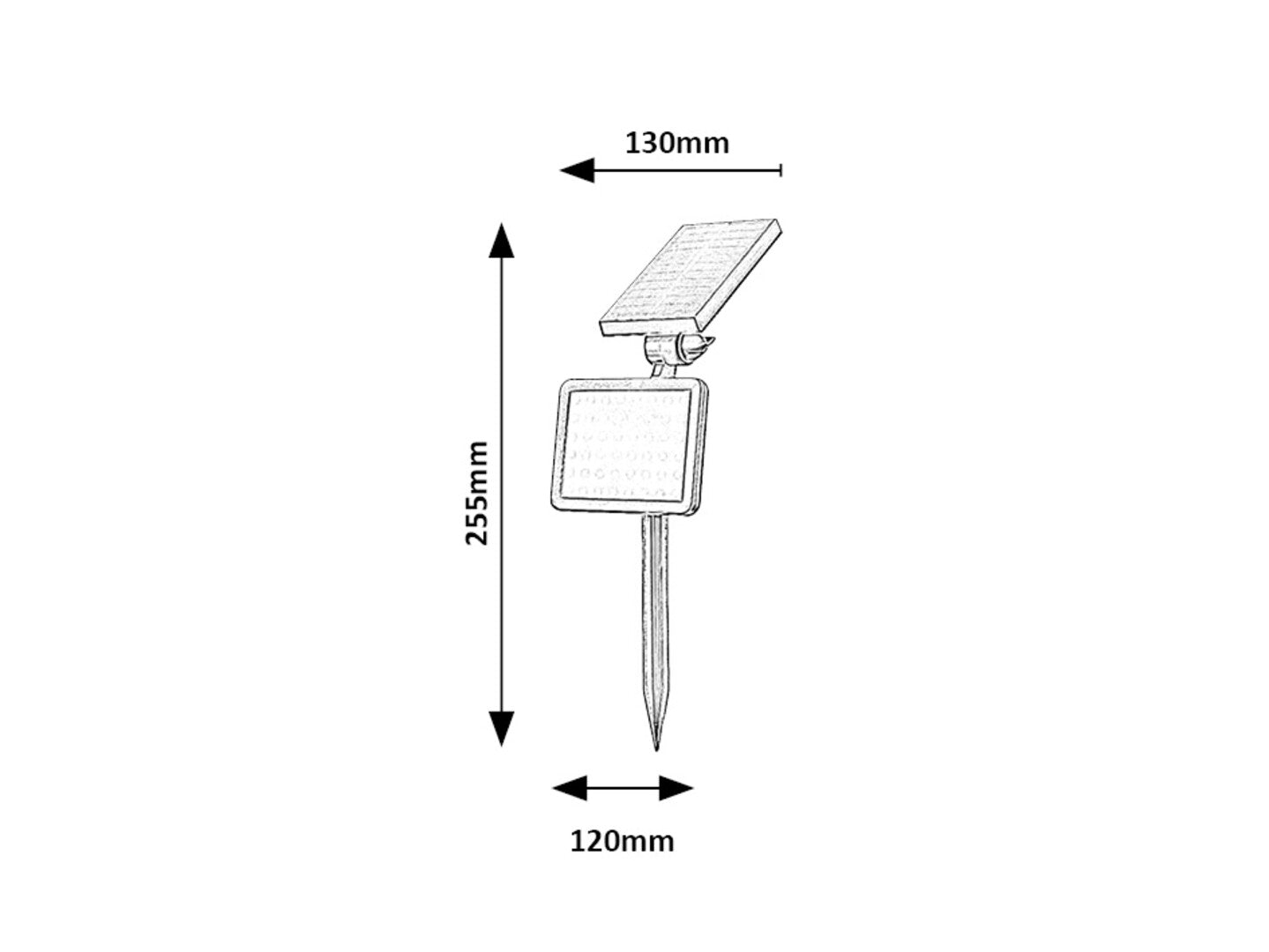 lampa solara Kelna LED 9,6, negru