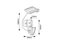 lampa solara Zlarin LED 12, negru