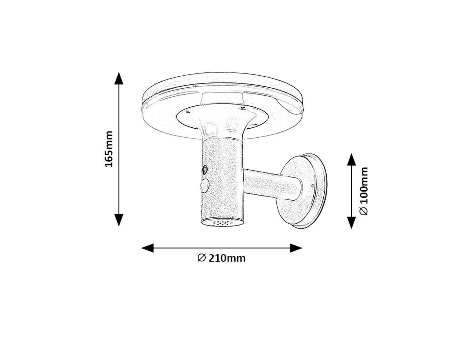 lampa solara Alaska LED 10, antracit